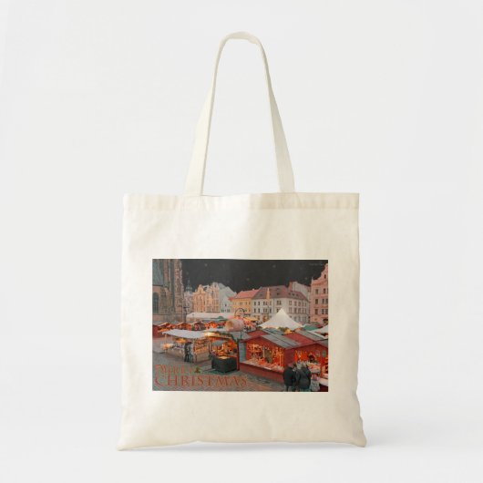 Pilsen - Kerstmarkt - lichten Tote Bag (Voorkant)