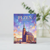Pilsen Tsjechië Briefkaart (Staand voorkant)