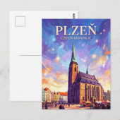 Pilsen Tsjechië Briefkaart (Voorkant / Achterkant)