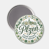 Pilsen Tsjechië Magneet (Voorkant / Achterkant)