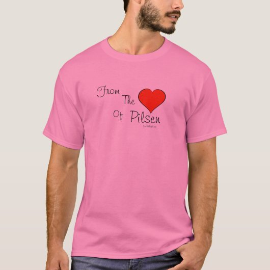Pilsen - vanuit het hart van t-shirt (Voorkant)
