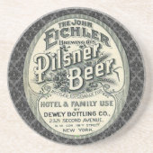  Pilsner Beer Ad Label Zandsteen Onderzetter (Voorkant)