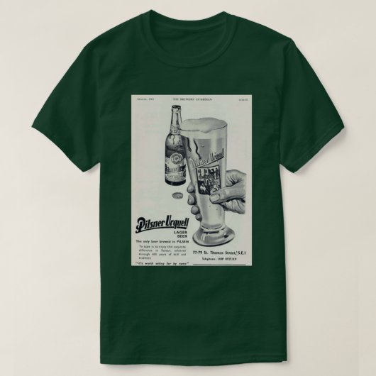 pilsner urquell beerr T T-shirt (Design voorkant)