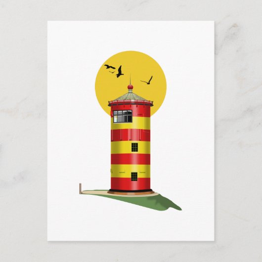 Pilsum Lighthouse Duitsland Briefkaart (Voorkant)
