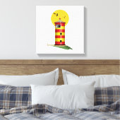 Pilsum Lighthouse Duitsland Canvas Afdruk (Insitu (Slaapkamer))