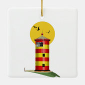 Pilsum Lighthouse Duitsland Keramisch Ornament (Achterkant)