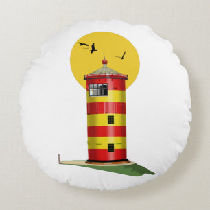 Pilsum Lighthouse Duitsland Rond Kussen