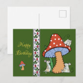 Pilz nähen briefkaart (Voorkant / Achterkant)