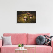 Pilze im Wald Canvas Afdruk (Insitu (Woonkamer))