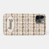 Pilze Muster braun, beige und grau Case-Mate iPhone Case (Achterkant (horizontaal))