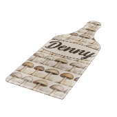 Pilze Muster braun, beige und grau Snijplank (Hoek)