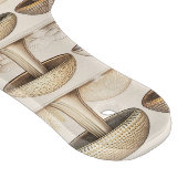 Pilze Muster braun, beige und grau Snijplank (Hoek)
