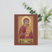 Pimen Moeder van God Prayer Card Briefkaart (Staand voorkant)