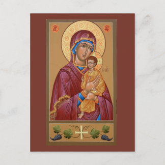 Pimen Moeder van God Prayer Card Briefkaart