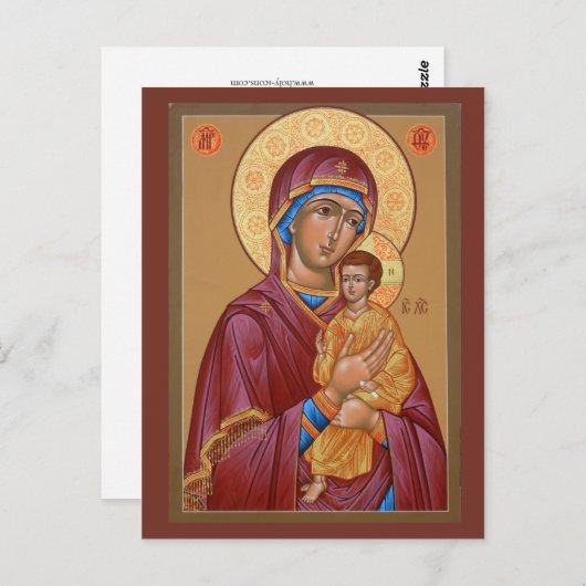 Pimen Moeder van God Prayer Card Briefkaart (Voorkant / Achterkant)