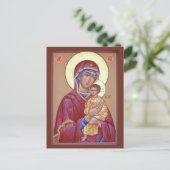 Pimen Moeder van God Prayer Kaart (Staand voorkant)