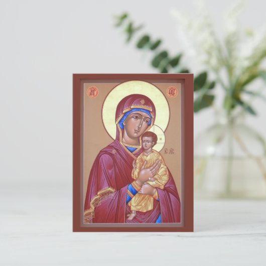 Pimen Moeder van God Prayer Kaart (Staand voorkant)