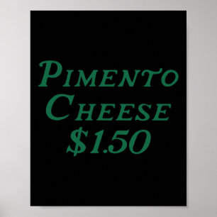 Pimento Cheese Golf Foodie Golf Toernooi Verjaarda Poster