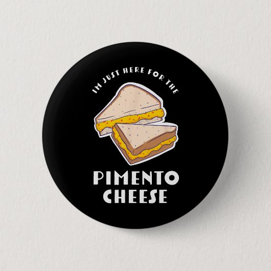Pimento Kaas Sandwich - Grappige Master Golfers Ronde Button 5,7 Cm (Voorkant)