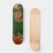 Pimento Olijf Dubbele Spiraal Skateboard (Voorkant)