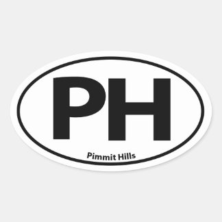 Pimmit Hills Oval Sticker