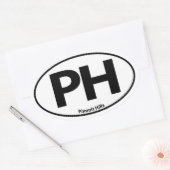 Pimmit Hills Oval Sticker (Envelop)