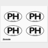 Pimmit Hills Oval Sticker (Vel)