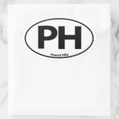 Pimmit Hills Oval Sticker (Tas)
