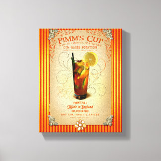 Pimm's Cup Cocktail Canvas Afdruk