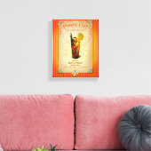 Pimm's Cup Cocktail Canvas Afdruk (Insitu (Woonkamer))