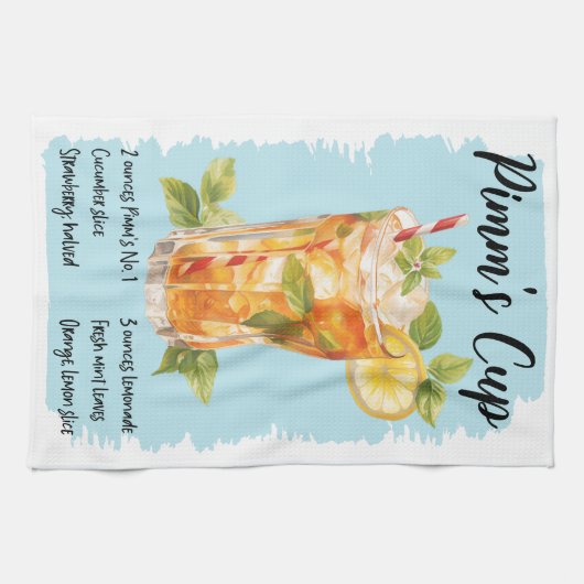 Pimm's Cup Cocktail Recept Theedoek (Horizontaal)