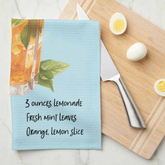 Pimm's Cup Cocktail Recept Theedoek (Quarter Fold)