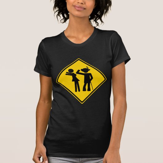 Pimp Backhand Road Sign T-shirt (Voorkant)