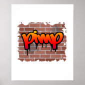 pimp graffiti-ontwerp poster (Voorkant)