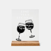 Pimp je Prosecco-cocktailbar leuk Acryl Bord (Voorkant)