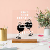 Pimp je Prosecco-cocktailbar leuk Acryl Bord (Huwelijk)