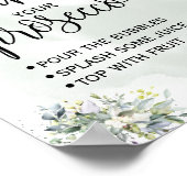 Pimp je prosecco eucalyptus succulente groene bord poster (Hoek)