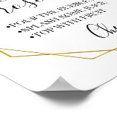 Pimp je prosecco groen goud regenbord poster (Hoek)