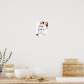 Pimp je prosecco marsala bloemendouche bord poster (Keuken)