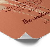 Pimp je Prosecco Pampas Grass Wedding Sign Poster (Hoek)