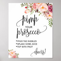 Pimp je prosecco roze bloem bruiloftssalon bord