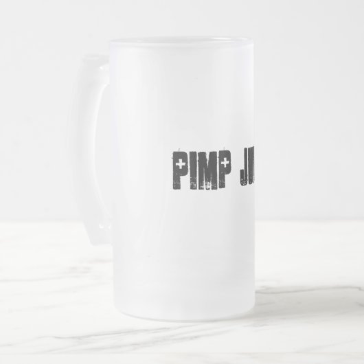 Pimp Juice Matglas Bierpul (Voorkant links)