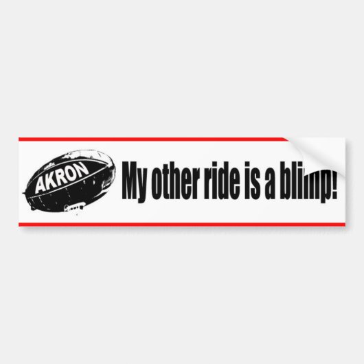 Pimp mijn Blimp Bumpersticker (Voorkant)