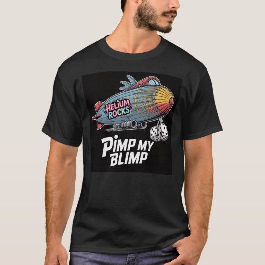 Pimp My Blimp - uitgedost luchtschip T-shirt (Voorkant)