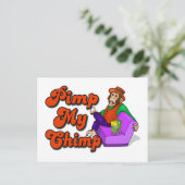 Pimp My Chimp Briefkaart (Staand voorkant)
