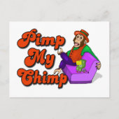 Pimp My Chimp Briefkaart (Voorkant)