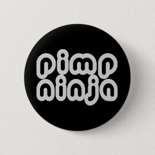 Pimp Ninja Ronde Button 5,7 Cm