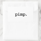 pimp. rechthoekige sticker (Tas)