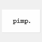 pimp. rechthoekige sticker (Voorkant)