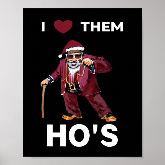 Pimp Santa Poster (Voorkant)